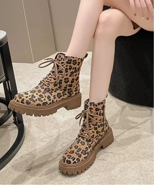 KOM（ドットコム） ブーツ 「.KOM/ドットケーオーエム」レオパード