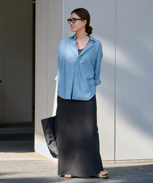 FRAMeWORK ワッフルストレートスカート FRAMeWORK スカート ワッフルストレートスカート : ZOZOTOWN