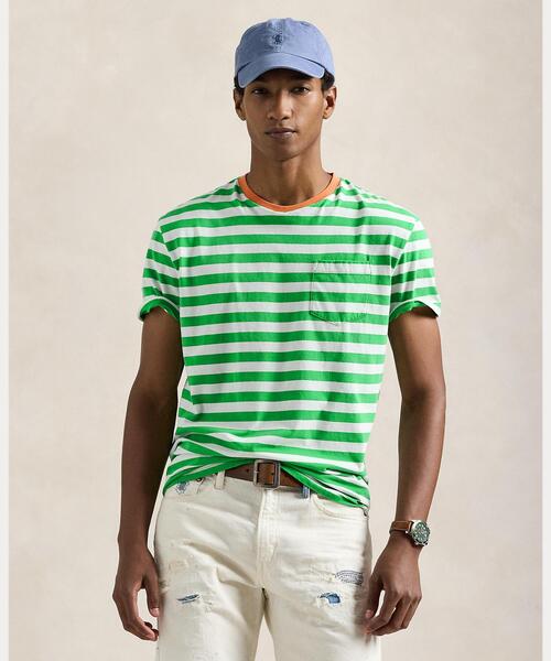 POLO クラシック フィット ストライプド ジャージー Tシャツ クラシック フィット ストライプド ジャージー Tシャツ | ラルフ