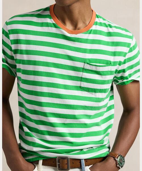POLO クラシック フィット ストライプド ジャージー Tシャツ クラシック フィット ストライプド ジャージー Tシャツ | ラルフ