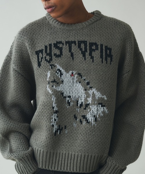 ANDER HUNK セーター ニット Wolf Low-Gauge Knit/ウルフローゲージ