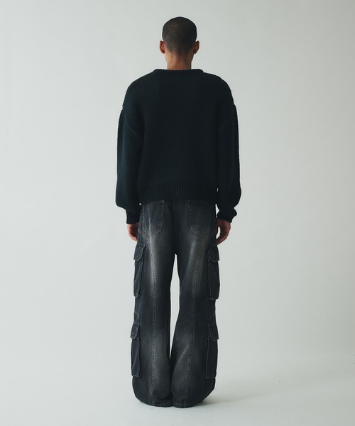ANDER HUNK セーター ニット Wolf Low-Gauge Knit/ウルフローゲージ 