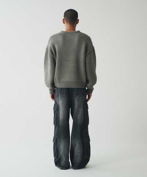 ANDER HUNK セーター ニット Wolf Low-Gauge Knit/ウルフローゲージ