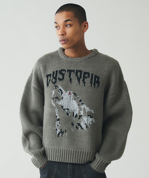 ANDER HUNK セーター ニット Wolf Low-Gauge Knit/ウルフローゲージ