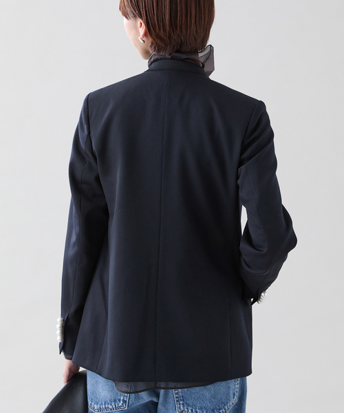 CINOH（チノ） ジャケット ノーカラージャケット （チノ）Black Formal