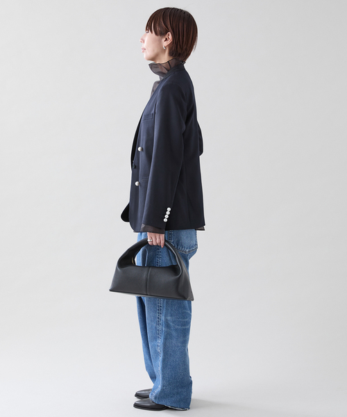 CINOH（チノ） ジャケット ノーカラージャケット （チノ）Black Formal
