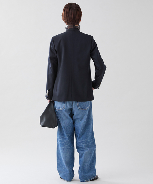 CINOH（チノ） ジャケット ノーカラージャケット （チノ）Black Formal