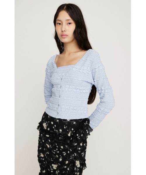 注目 SLY tシャツ フロント 2P CAMI BUTTON FRONT 「キャミ付き」 トップス