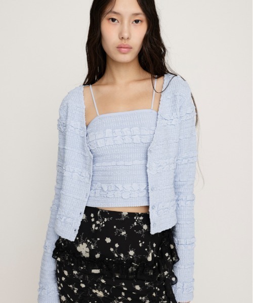SLY tシャツ 「キャミ付き」 FRONT BUTTON CAMI 2P フロント