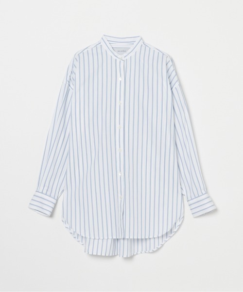 ブラウス シャツ the EDITOR  SHIRT (BAND COLLAR) レディース HELIOPOLE ブラウス シャツ the EDITOR SHIRT (BAND COLLAR