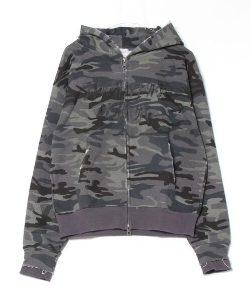 ANDER HUNK オーバーダイダブルジップアップパーカー ANDER HUNK パーカー Overdyed Double Zip-up Parker/オーバー