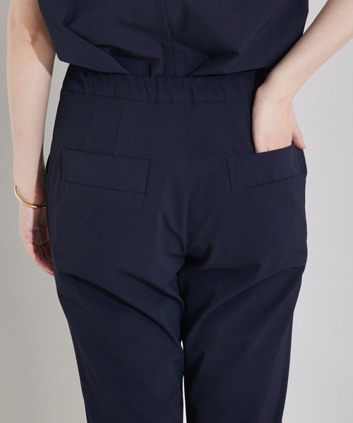 qualite（カリテ）　2WAYストレッチタックパンツ qualite（カリテ） スラックス パンツ 「細見え×ウエストカバー」2WAY