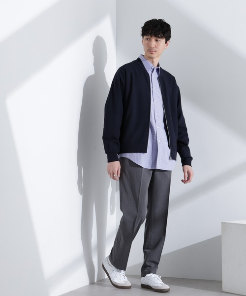 NANO universe ブルゾン アウター エアニットジップブルゾン メンズ