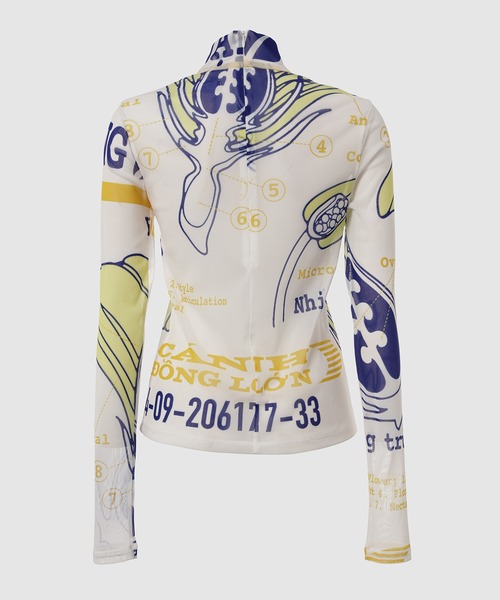YOHEI OHNO tシャツ Graphic Mesh Top A レディース : ZOZOTOWN