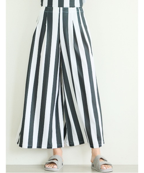 mikomori（ミコモリ） パンツ 「SWIM WEAR」BORDER RUSH PANTS(S0134