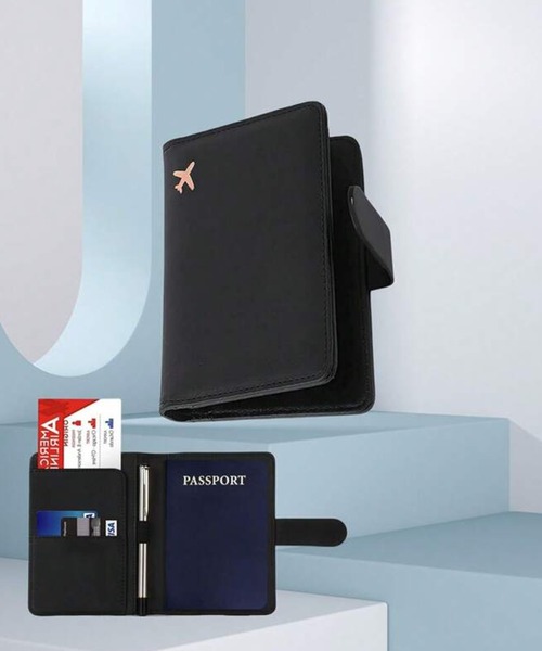 CALIFORNIA OUTFITTERS パスポートケース 3-3A22 飛行機 モチーフ