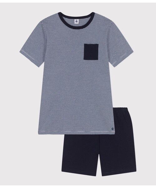 PETIT BATEAU（プチバトー） パジャマ 半袖パジャマ メンズ : ZOZOTOWN