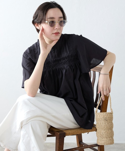 SOTT ブラウス シャツ India cambric pintuck blouse インド