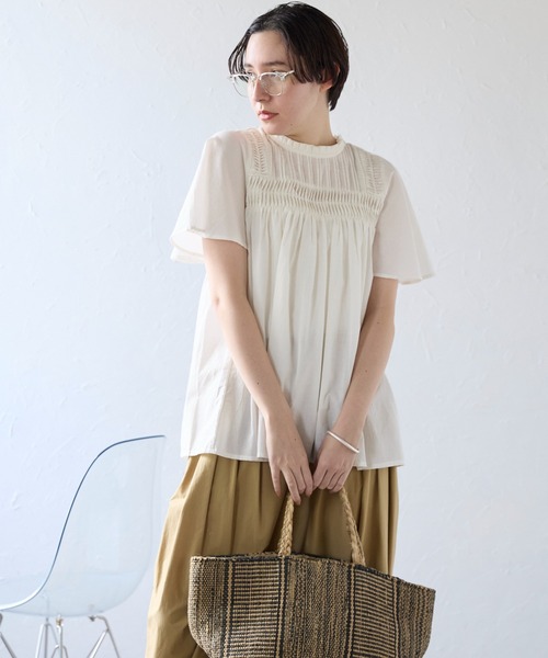 SOTT ブラウス シャツ India cambric pintuck blouse インドキャン