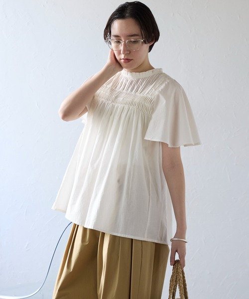 SOTT ブラウス シャツ India cambric pintuck blouse インド