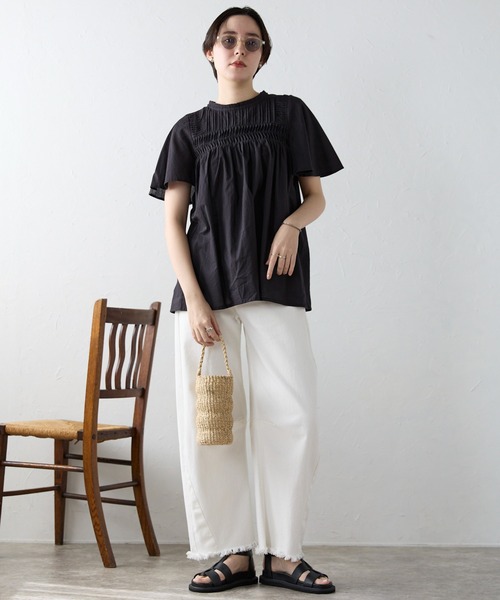 SOTT ブラウス シャツ India cambric pintuck blouse インド