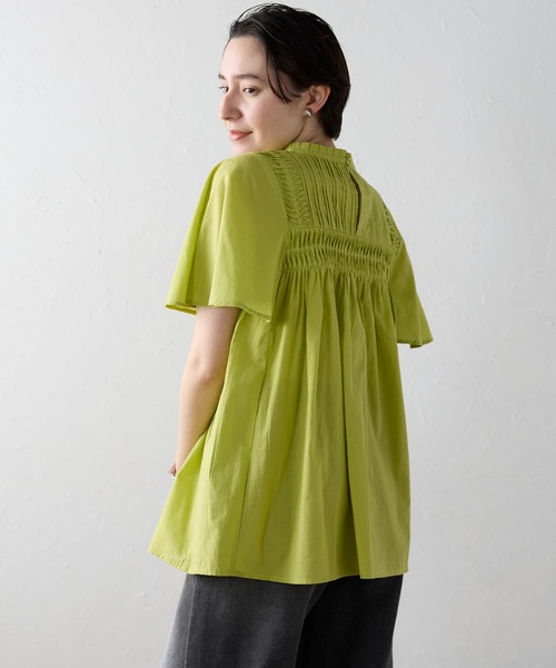あちゃそ SOTT ブラウス シャツ India cambric pintuck blouse インド