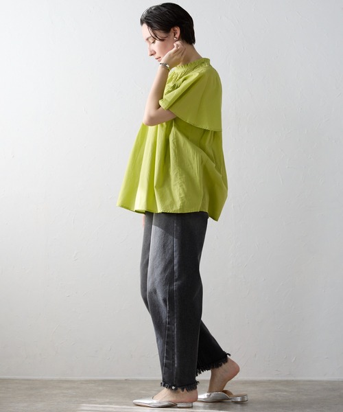 SOTT ブラウス シャツ India cambric pintuck blouse インド