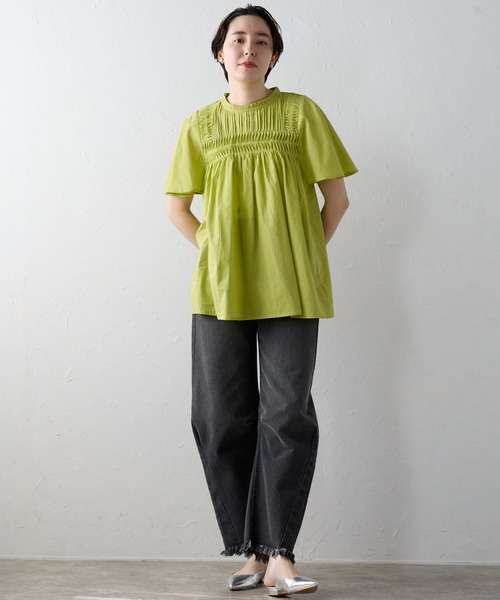 SOTT ブラウス シャツ India cambric pintuck blouse インド