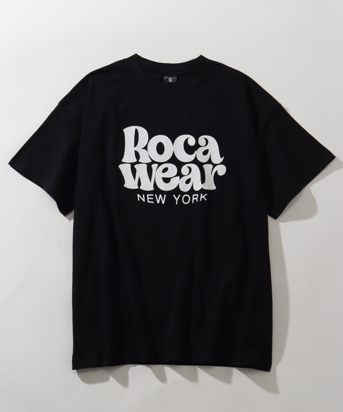 Roca Wear半袖Tシャツリベットウォッシュドゆったりロゴ男女兼用 Roca Wear(ロカウェア )のメンズ Tシャツ・カットソー 人気