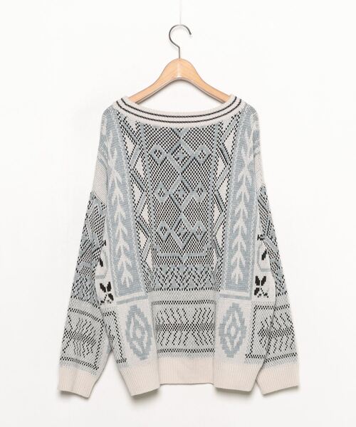 「JENEVIEVE」 長袖ニット 1 ベージュ レディース_画像2