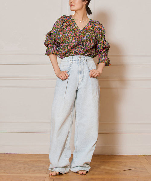 IENA ◆LIBERTYブラウス IENA LA BOUCLE ブラウス シャツ LIBERTY プリントブラウス