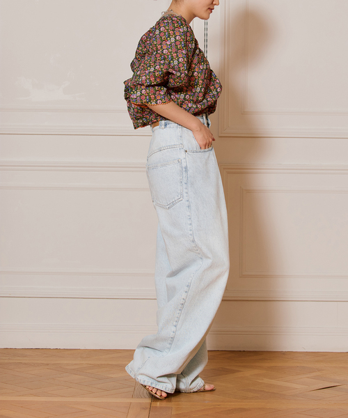 IENA LA BOUCLE ブラウス シャツ LIBERTY プリントブラウス