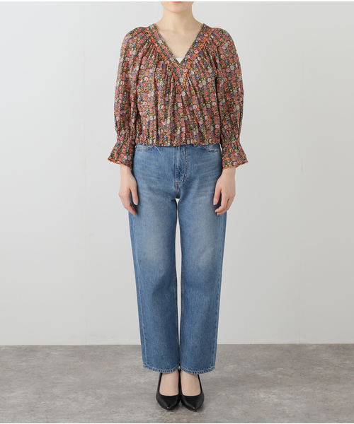 IENA LA BOUCLE ブラウス シャツ LIBERTY プリントブラウス