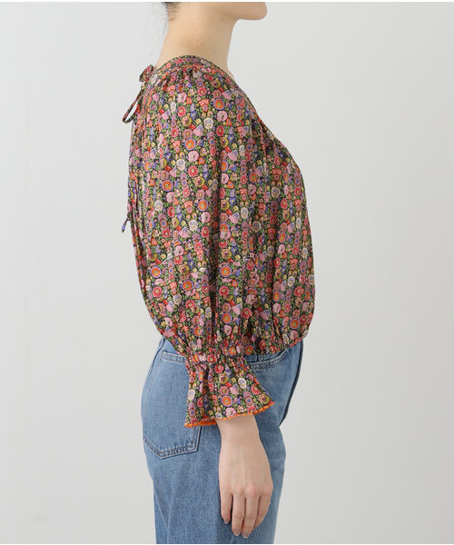 IENA LA BOUCLE ブラウス シャツ LIBERTY プリントブラウス