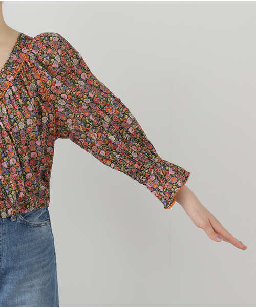 IENA LA BOUCLE ブラウス シャツ LIBERTY プリントブラウス