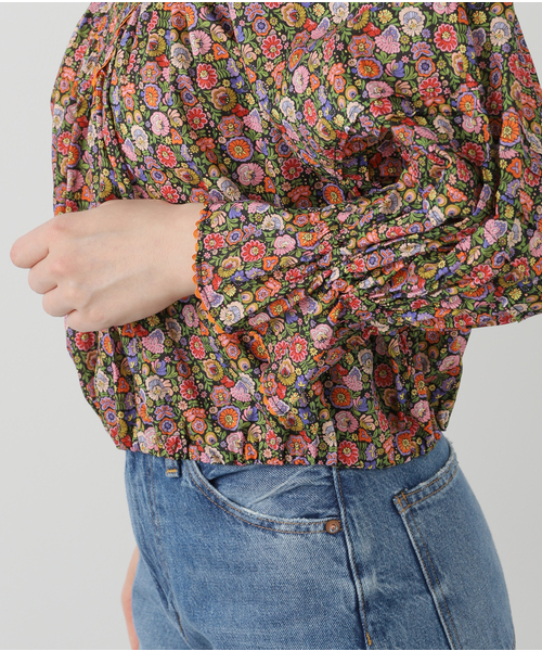 IENA LA BOUCLE ブラウス シャツ LIBERTY プリントブラウス