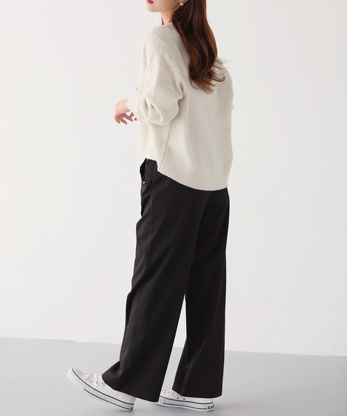 萌 パンツ SUNFLOWER EIGHT パンツ ウエストギャザードロストパンツ
