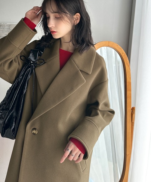 「classicalelf」 チェスターコート MEDIUM モカ レディース_画像5