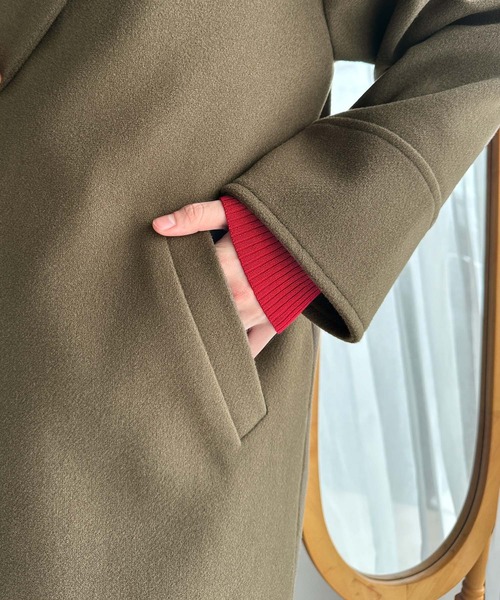 「classicalelf」 チェスターコート MEDIUM モカ レディース_画像6