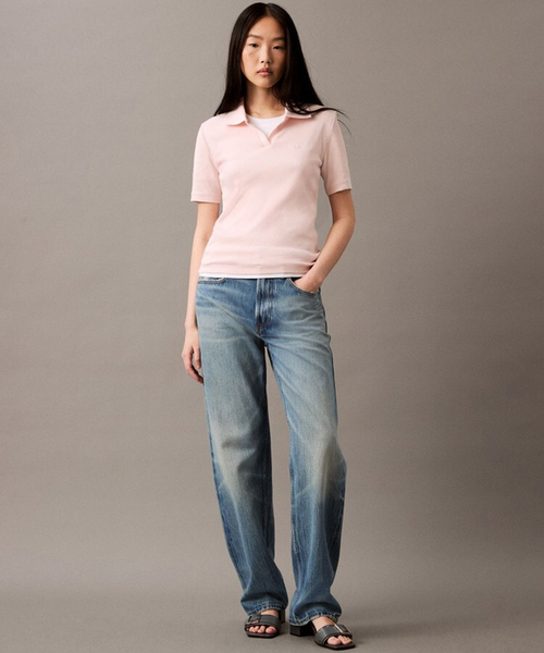 カルバン・クライン   V-Neck Tシャツ レディース シャツ トップス Secret Calvin Klein Women's V-Neck T-Shirt, Secret1, Small at