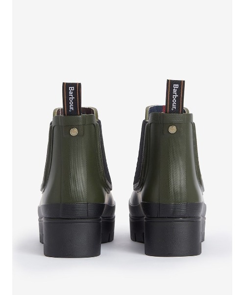 未使用・美品⭐︎Barbour サイドゴアレインブーツ Barbour 長靴 レインブーツ Halton サイドゴア レインブーツ