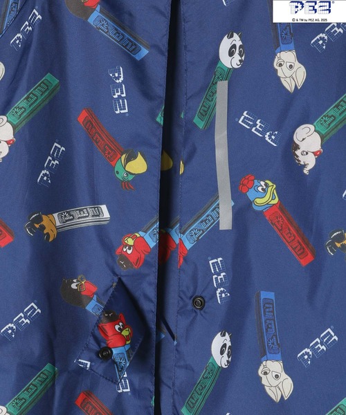 PEZキャラクター刺繍入りレインコート PEZキャラクター刺繍入りレイン