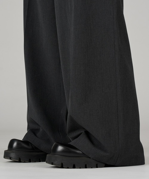 【ANDER HUNK】　Studs Design Baggy Slacks M 4/11(Fri) 12:00〜 New release item !! 「Studs Design Baggy