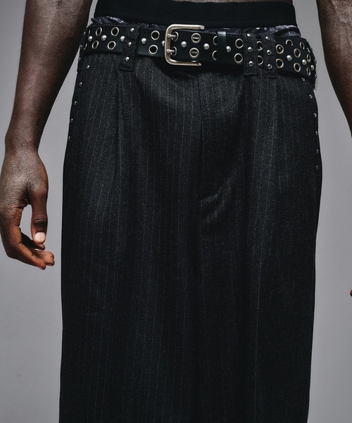 ANDER HUNK スラックス 「新色追加」Studs Design Baggy Slacks