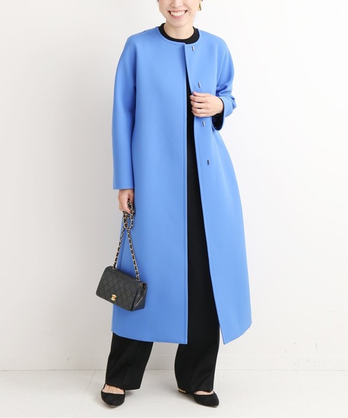 「VERMEIL par iena」 ノーカラーコート 36 ベージュ レディース