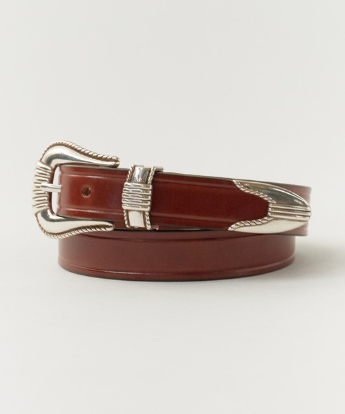 美品 トリーレザー Silver Buckle Belt ナローベルト TORY LEATHER（トリーレザー） ベルト 3-PIECE SILVER BUCKLE BELTS