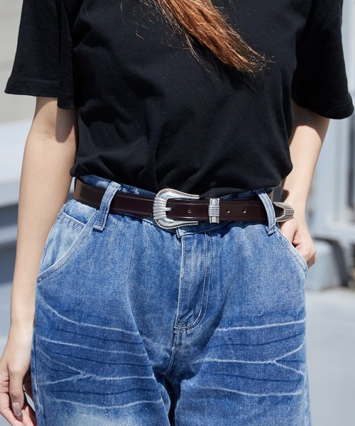 TORY LEATHER（トリーレザー） ベルト 3-PIECE SILVER BUCKLE BELTS