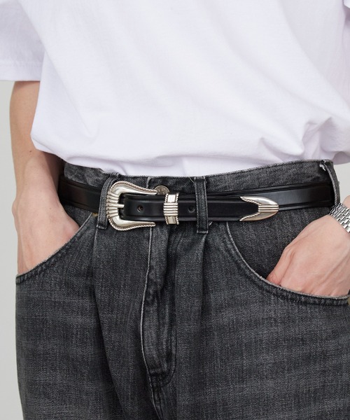 TORY LEATHER（トリーレザー） ベルト 3-PIECE SILVER BUCKLE BELTS
