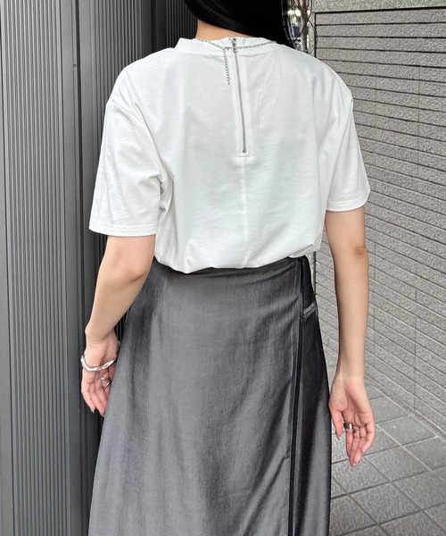 tシャツ 「＆g'aime」リピートロゴプリントTシャツ　Repeat Logo Tee レディース &g'aime tシャツ 「＆g'aime」リピートロゴプリントTシャツ