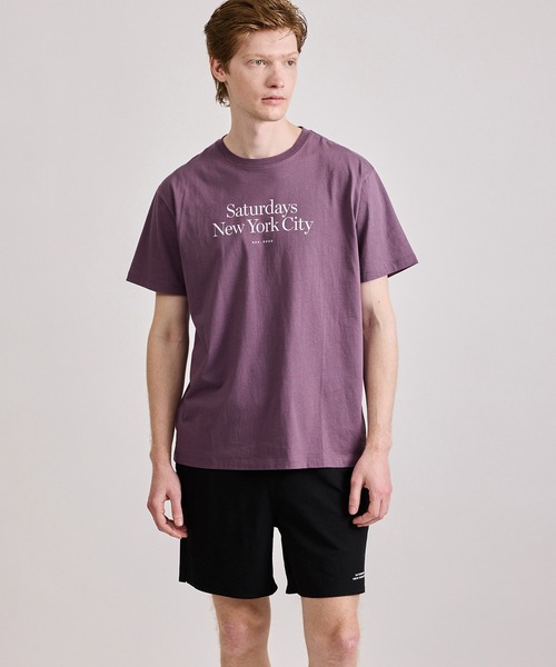 【パープル（50）】Miller Standard SS Tee Saturdays NYC - 【パープル（50）】MILLER STANDARD SS TEEの通販 by
